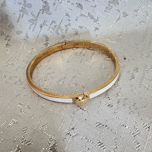 Designer Kate Spade New York Gold Tone Enamel Bangle - Picture 1 of 4